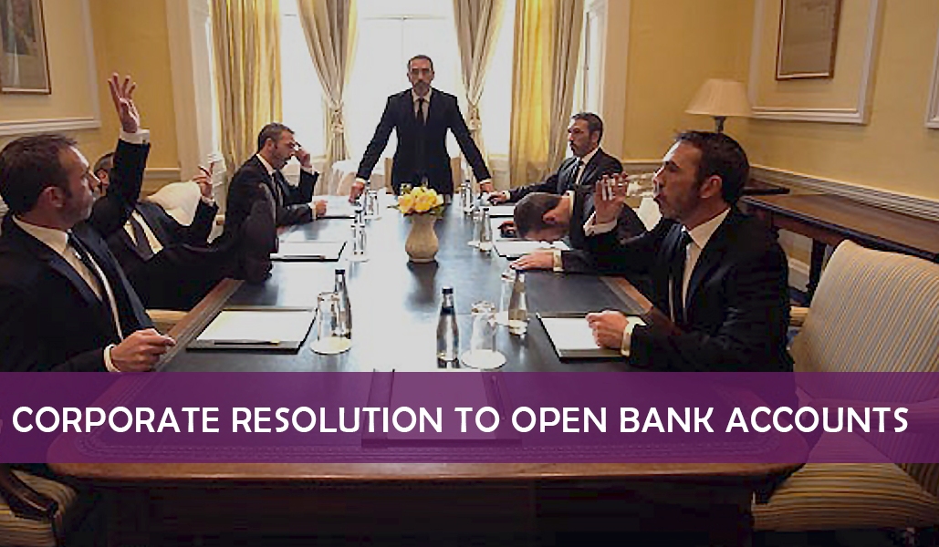 Board Resolution to Open Bank Account